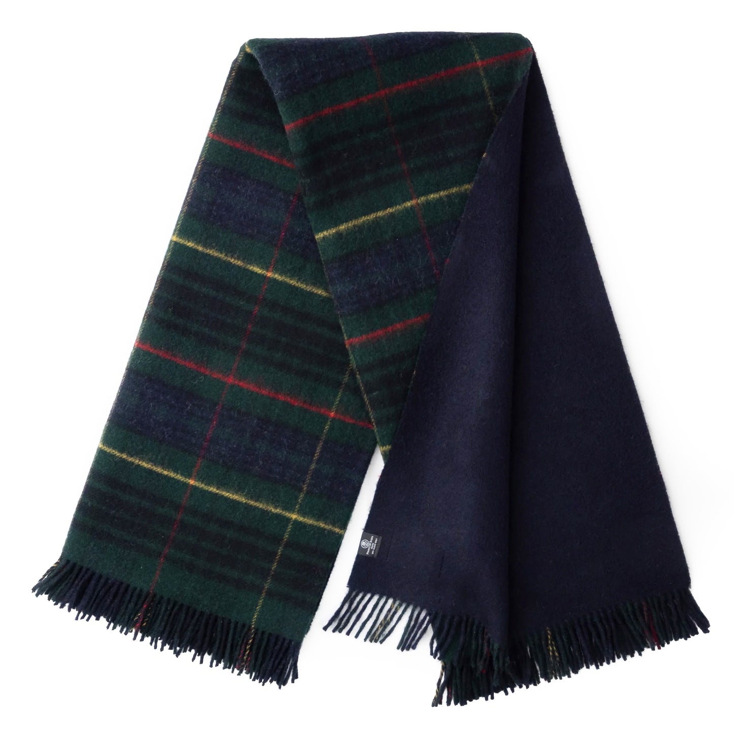 Highland Tweeds Double Cloth Reversible Throw (Hunting Stewart)-Throws and Blankets-[bar code]-Prince of Scots