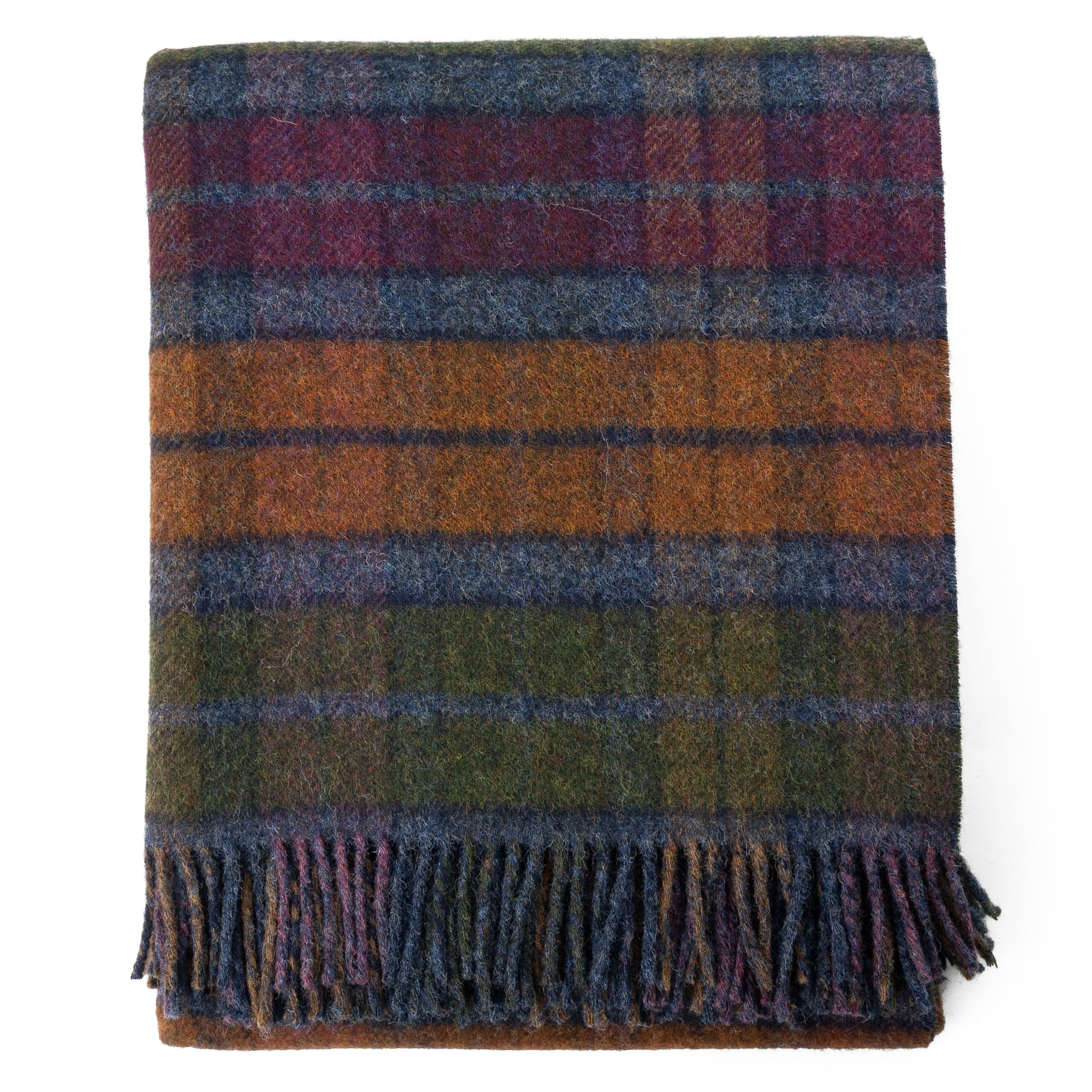 Highland Tweeds Double Cloth Throw (Grey Buchanan)-Throws and Blankets-[bar code]-Prince of Scots