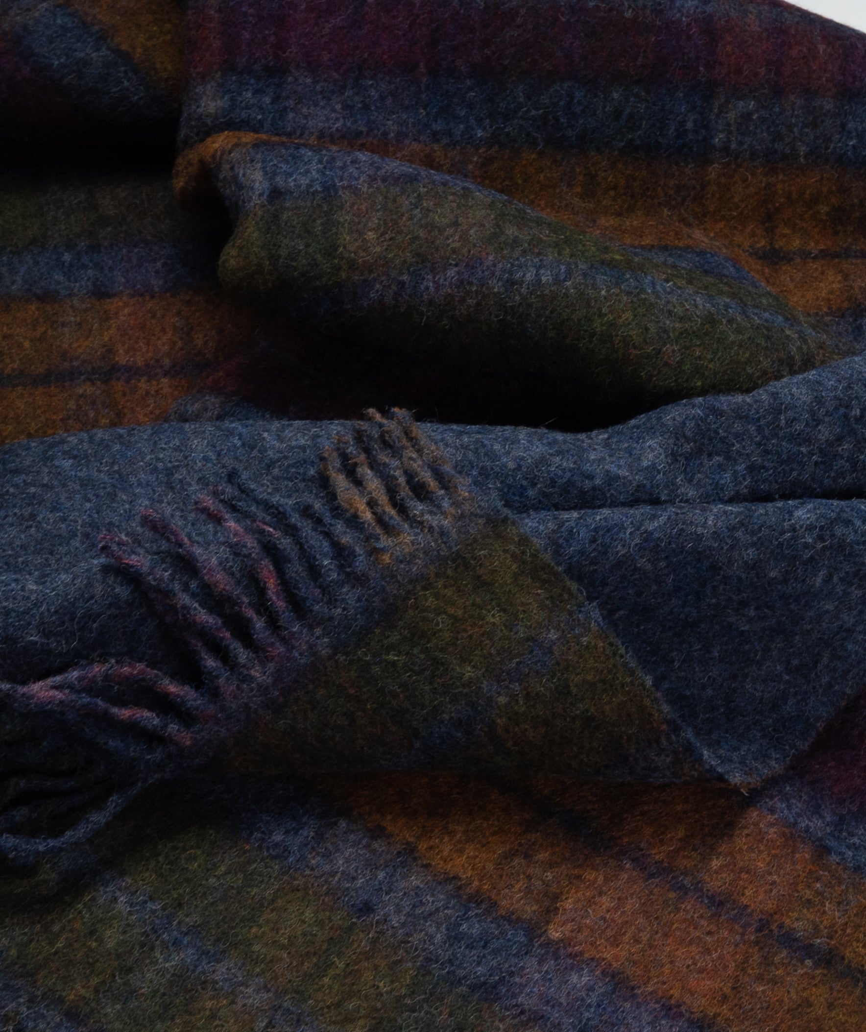 Highland Tweeds Double Cloth Throw (Grey Buchanan)-Throws and Blankets-[bar code]-Prince of Scots