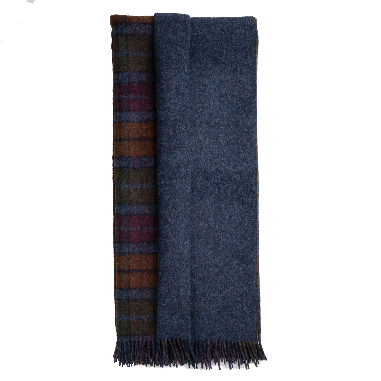 Highland Tweeds Double Cloth Throw (Grey Buchanan)-Throws and Blankets-[bar code]-Prince of Scots