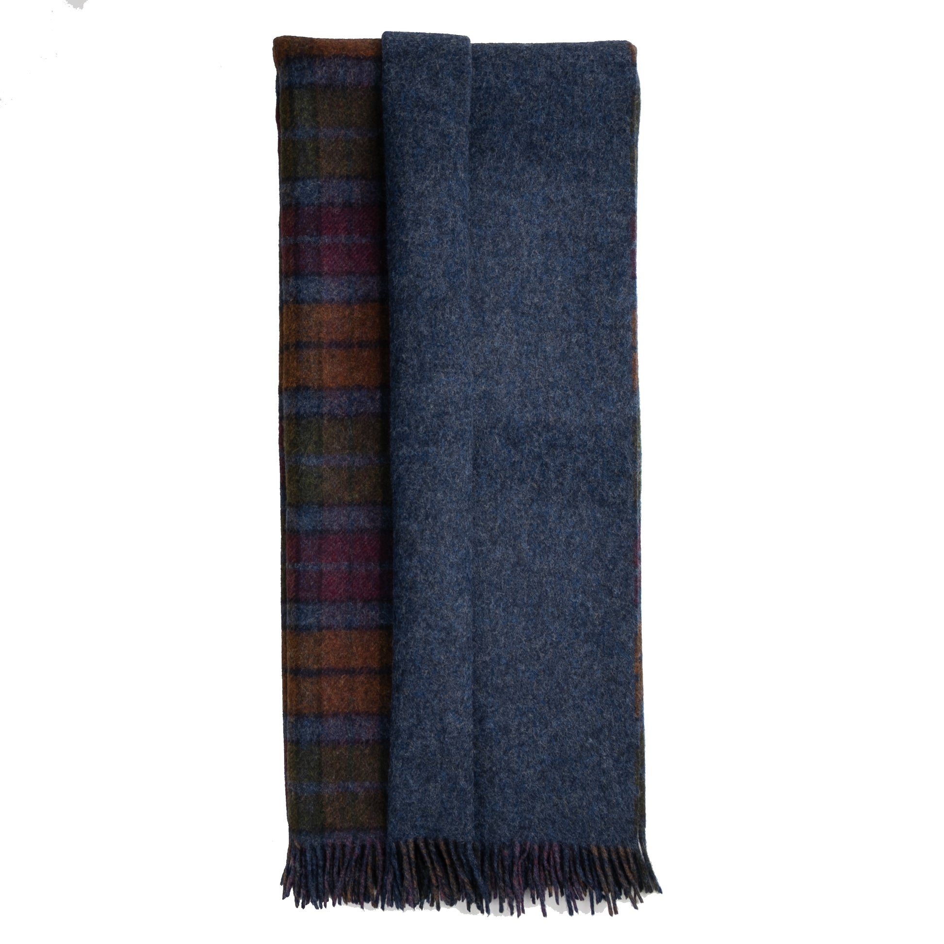 Highland Tweeds Double Cloth Throw (Grey Buchanan)-Throws and Blankets-[bar code]-Prince of Scots