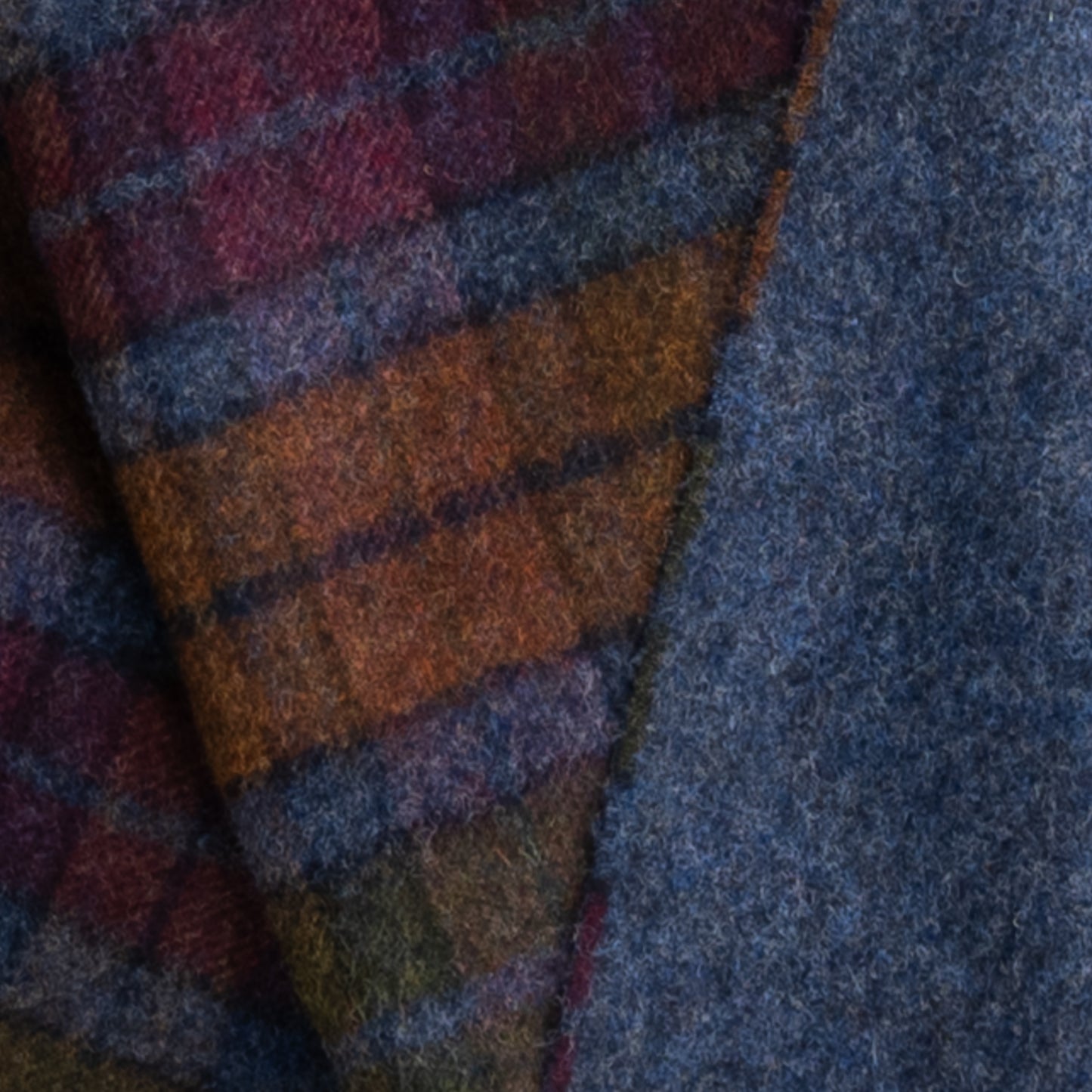Highland Tweeds Double Cloth Throw (Grey Buchanan)-Throws and Blankets-[bar code]-Prince of Scots
