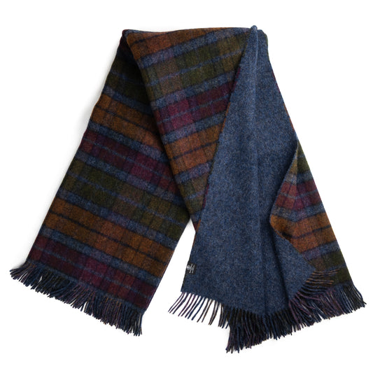 Highland Tweeds Double Cloth Throw (Grey Buchanan)-Throws and Blankets-[bar code]-Prince of Scots