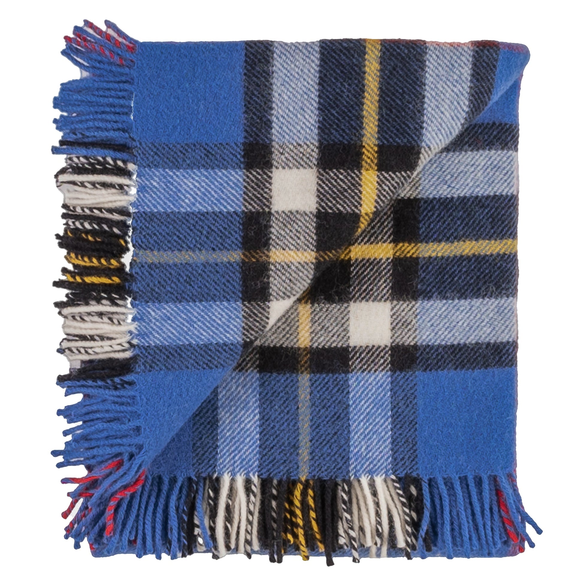 Highland Tweeds Fluffy Throw ( Blue Thompson)-Throws and Blankets-[bar code]-FluffyBlueThompson-Prince of Scots