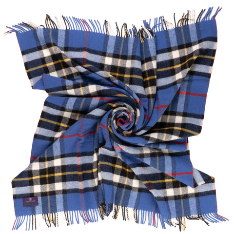 Highland Tweeds Fluffy Throw ( Blue Thompson)-Throws and Blankets-[bar code]-FluffyBlueThompson-Prince of Scots