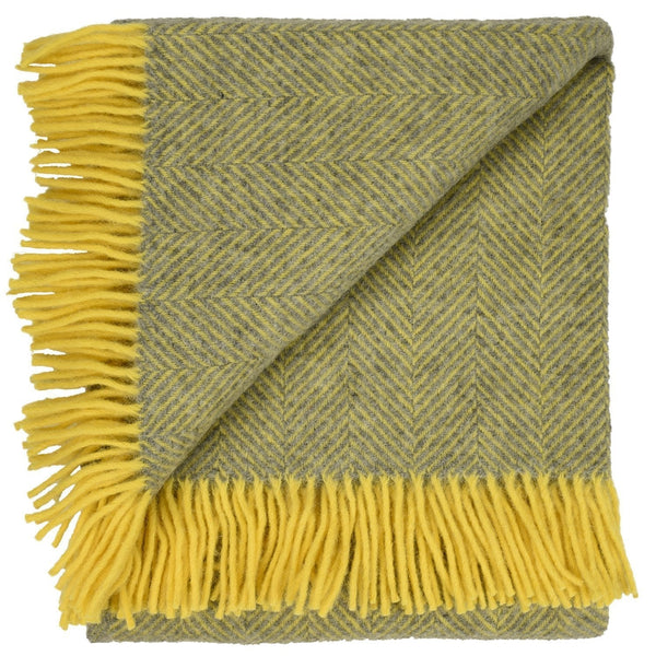 Highland Tweed Herringbone Pure New Wool Throw ~ Finch ~-Throws and Blankets-Prince of Scots-634934466146-K4050030-015-Prince of Scots