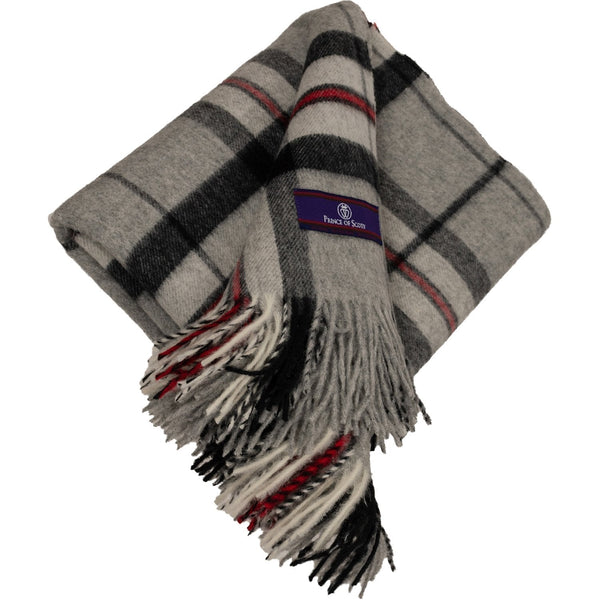 Prince of Scots Highland Tweed Merino Wool Throw ~ Grey Thompson ~-Throws and Blankets-Prince of Scots-00810032750503-J400015-Prince of Scots