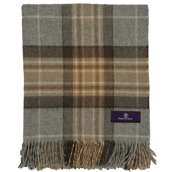 Prince of Scots Highland Tweed Merino Wool Throw ~ McKellar