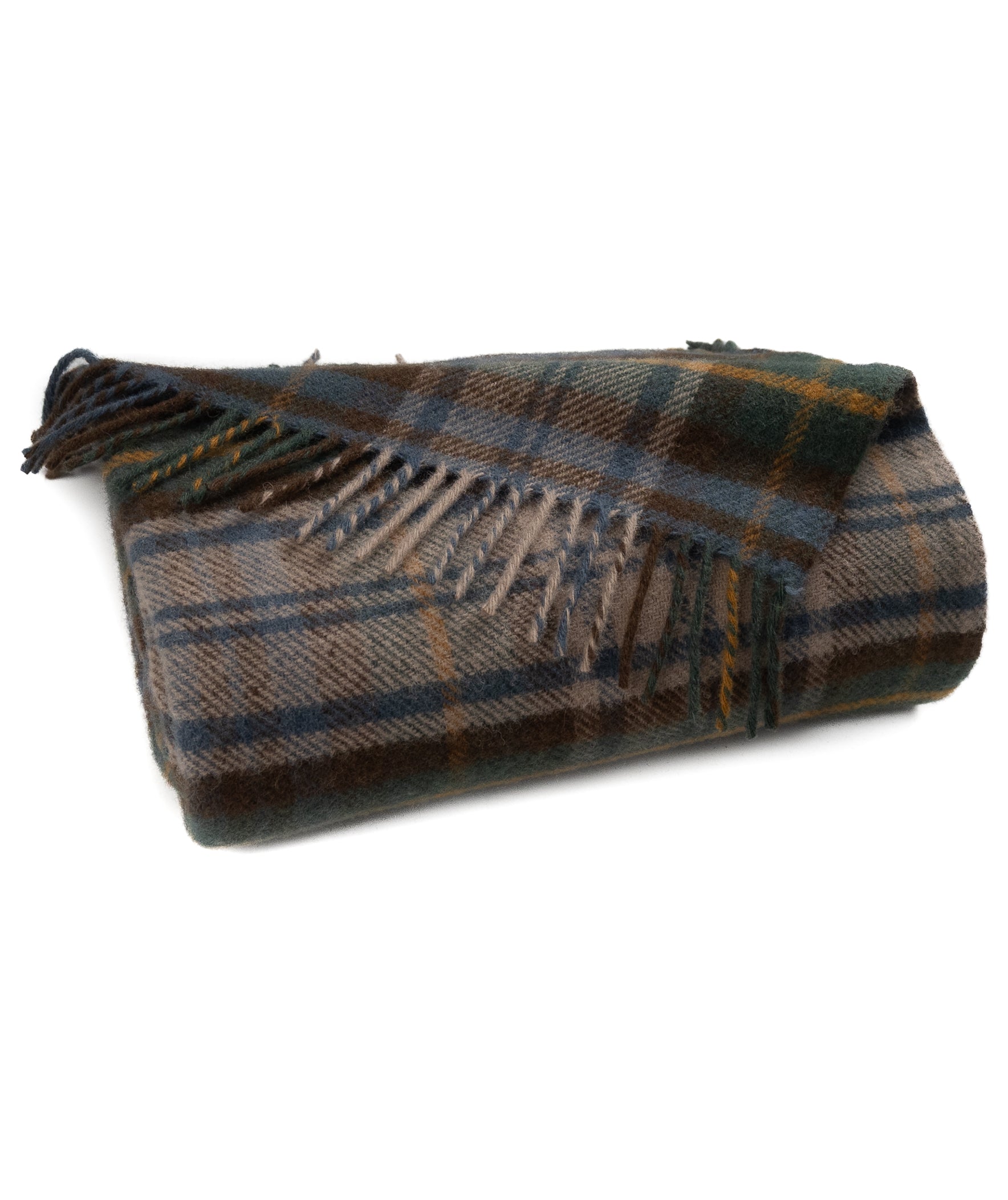 Highland Tweeds New Wool Fluffy Throw ~Antique Dress Gordon ~-Throws and Blankets-[bar code]-Prince of Scots