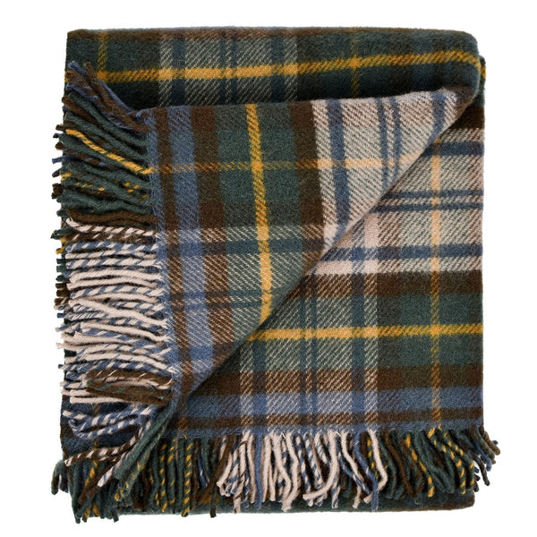 Prince of Scots Highland Tweed New Wool Fluffy Throw ~Antique Dress Gordon ~-Throws and Blankets-Prince of Scots-00810032750336-J4050028-011-Prince of Scots