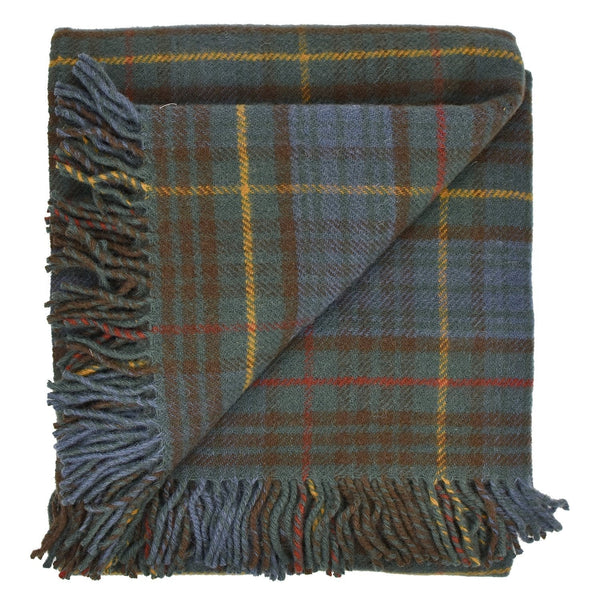 Prince of Scots Highland Tweed New Wool Fluffy Throw ~ Antique Hunting Stewart ~-Throws and Blankets-Prince of Scots-00810032750282-J4050028-019-Prince of Scots