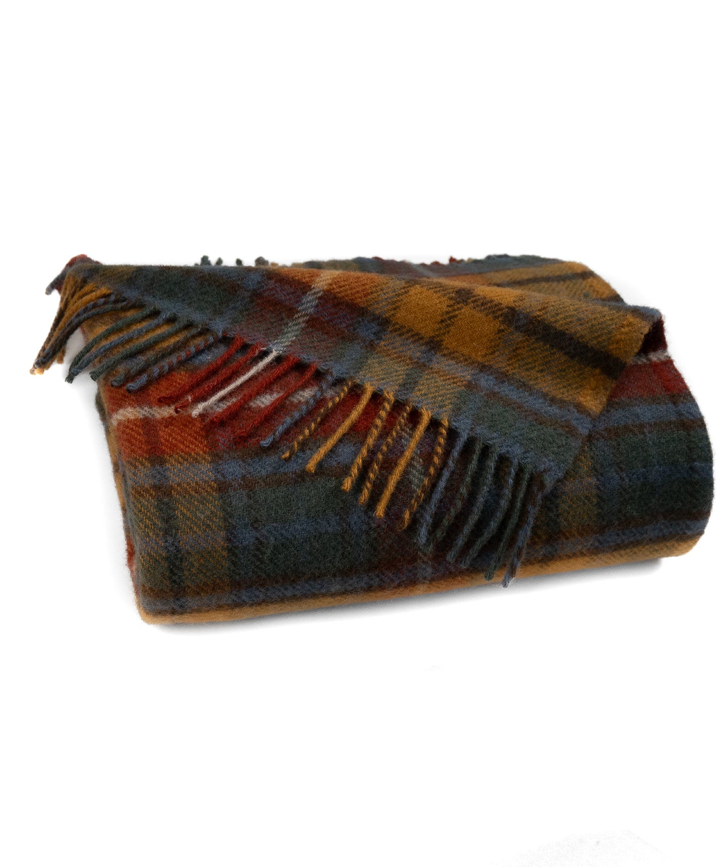 Highland Tweeds Pure New Wool Fluffy Throw ~ Antique Buchanan ~-Throws and Blankets-[bar code]-Prince of Scots