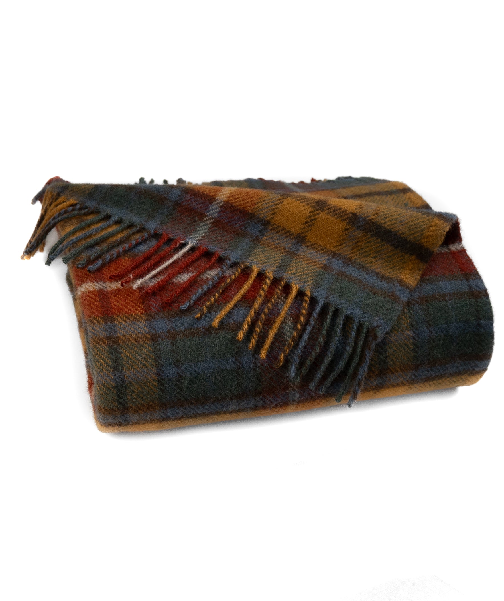 Highland Tweeds Pure New Wool Fluffy Throw ~ Antique Buchanan ~-Throws and Blankets-[bar code]-Prince of Scots