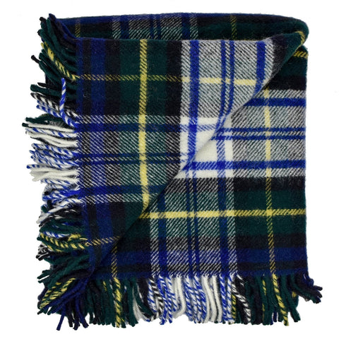 Prince of Scots Highland Tweed Pure New Wool Fluffy Throw ~ Dress Gordon ~-Throws and Blankets-Prince of Scots-00810032750312-J4050028-018-Prince of Scots