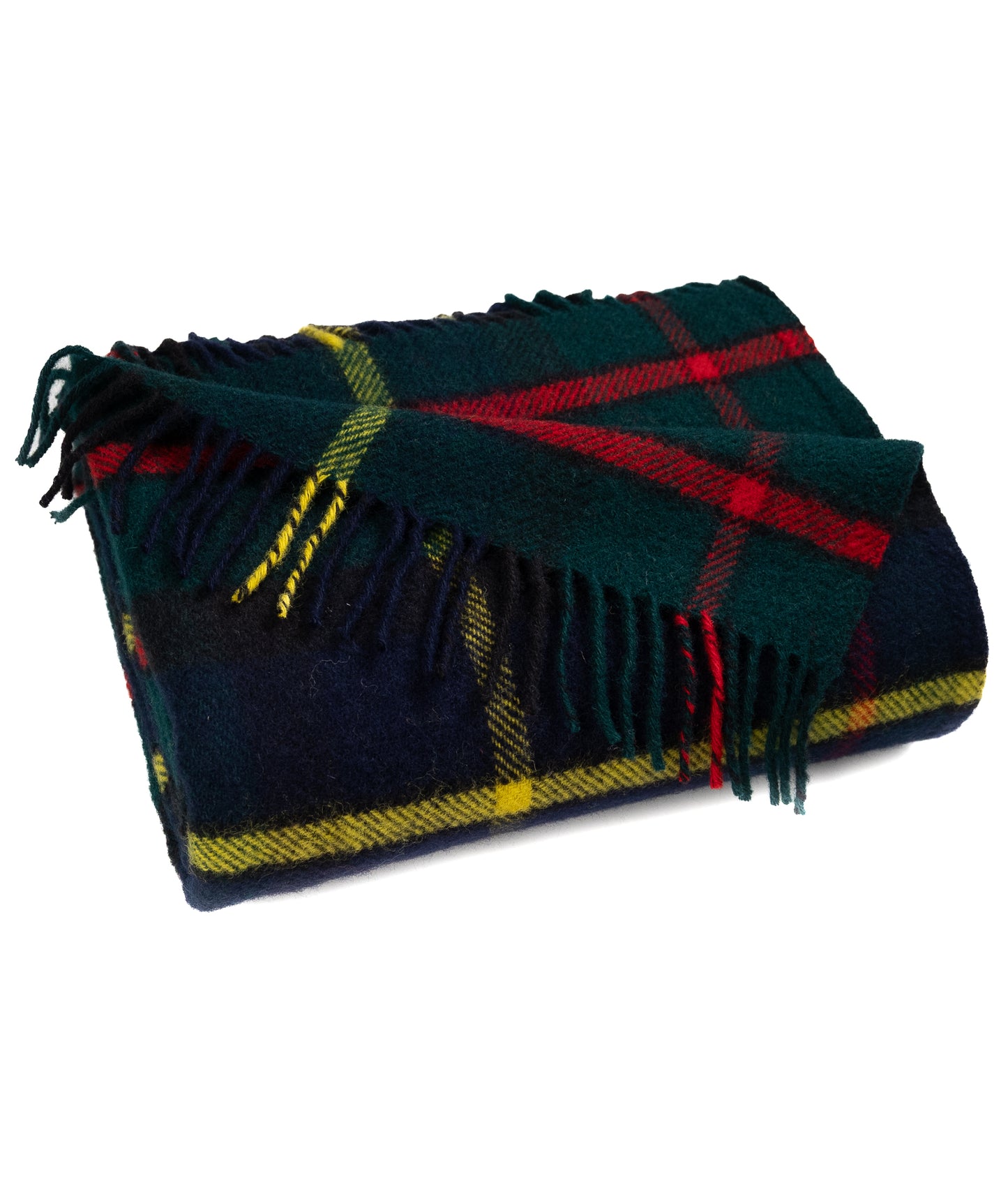 Highland Tweeds Pure New Wool Fluffy Throw ~ Hunting McLeod ~-Throws and Blankets-[bar code]-Prince of Scots