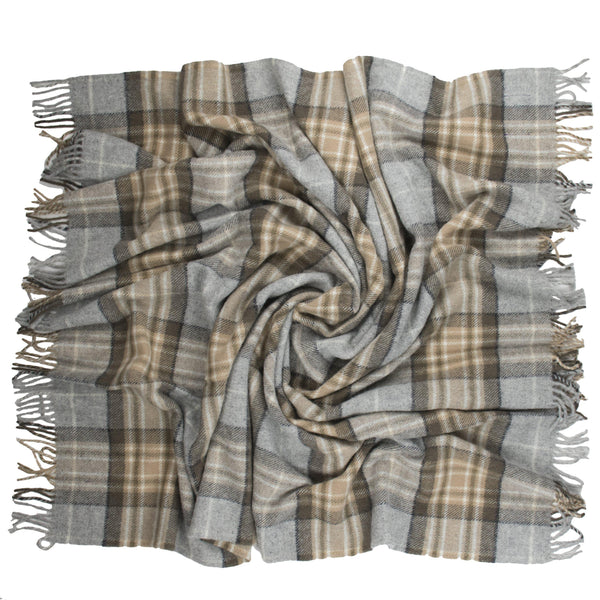 Highland Tweeds Pure New Wool Throw (McKellar Tan Plaid) – Prince of Scots