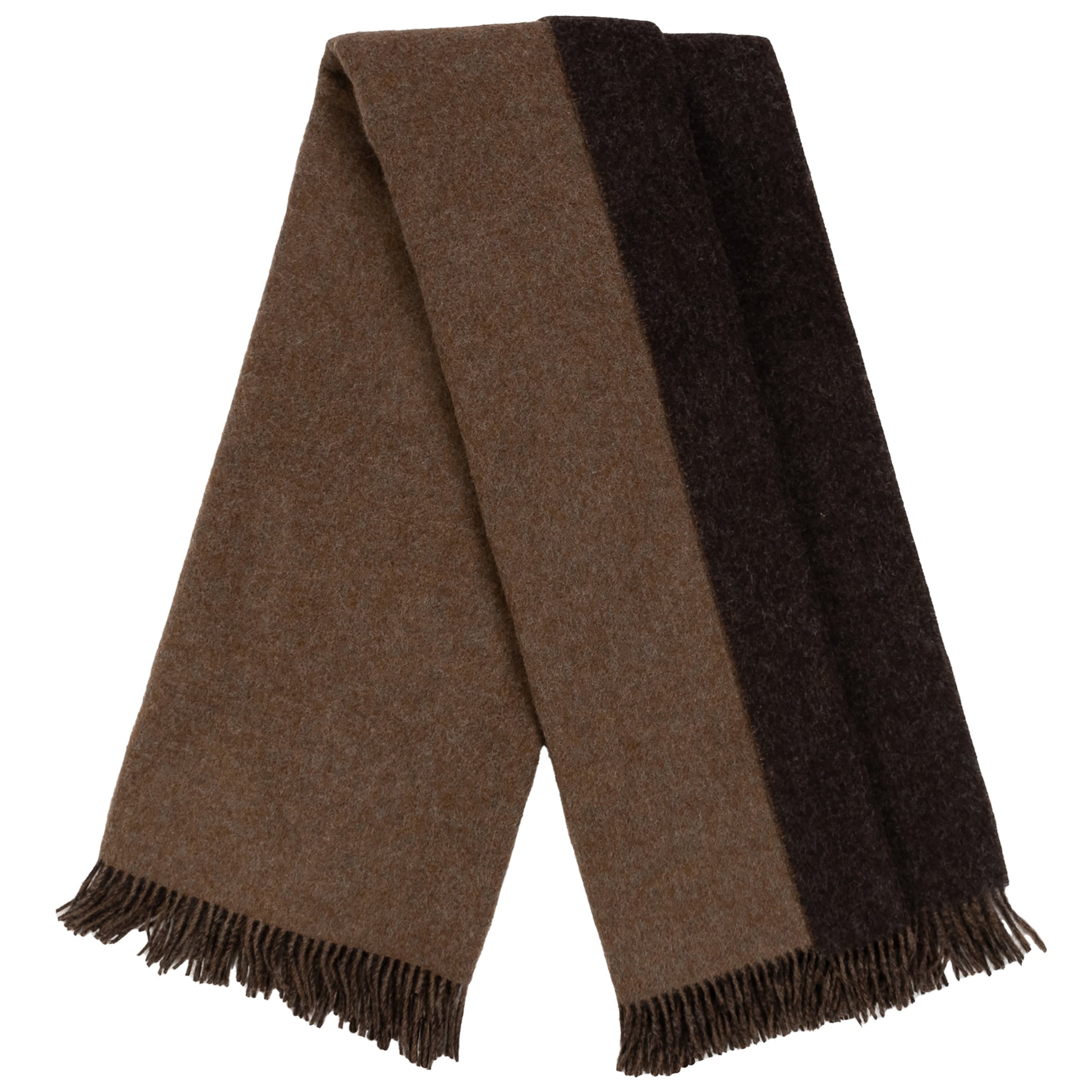 Highland Tweeds Reversible Double Cloth Throw (Mocha/Brown) Available 4/25-Throws and Blankets-[bar code]-Prince of Scots