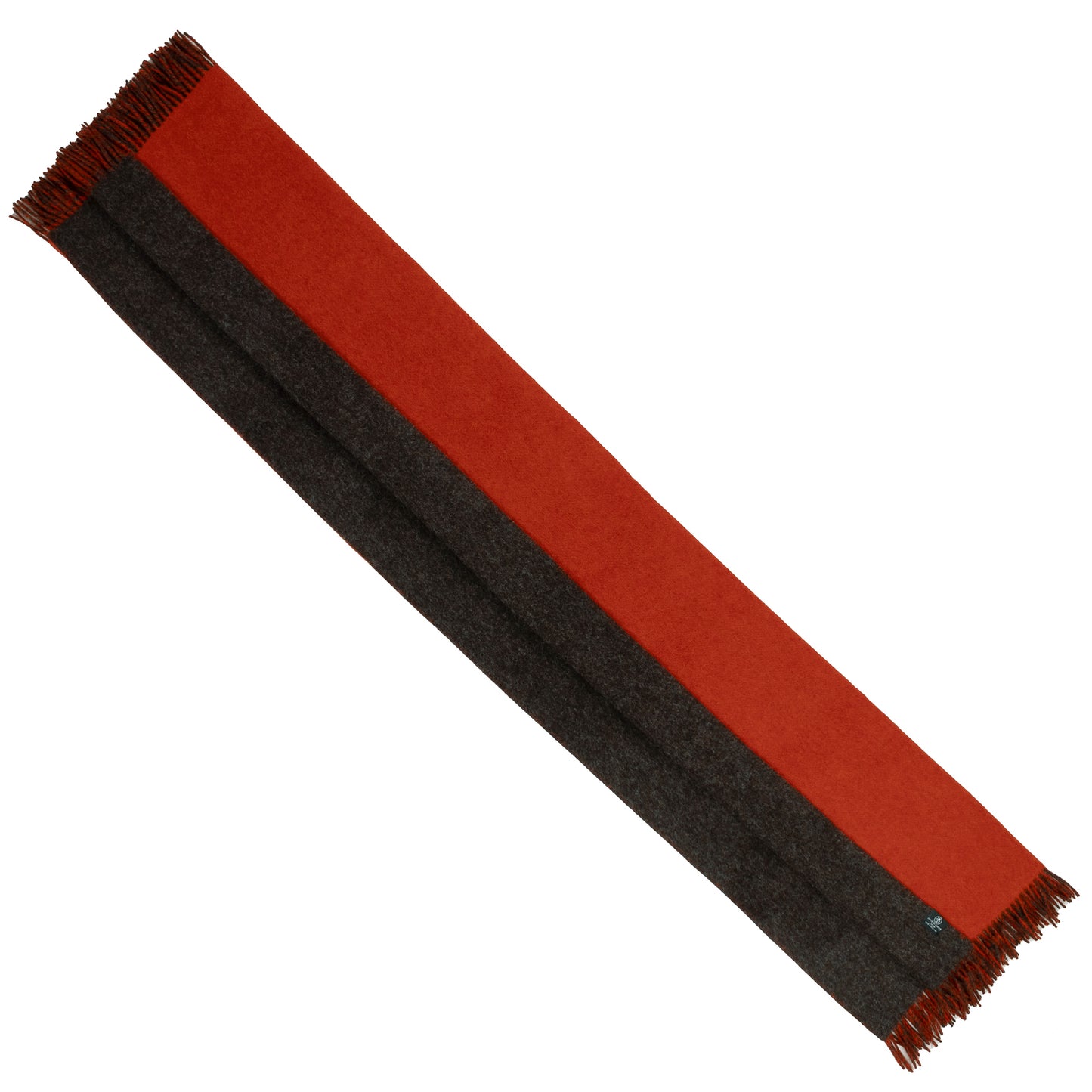 Highland Tweeds Reversible Double Cloth Throw (Orange/Brown) Available 4/25-Throws and Blankets-[bar code]-Prince of Scots