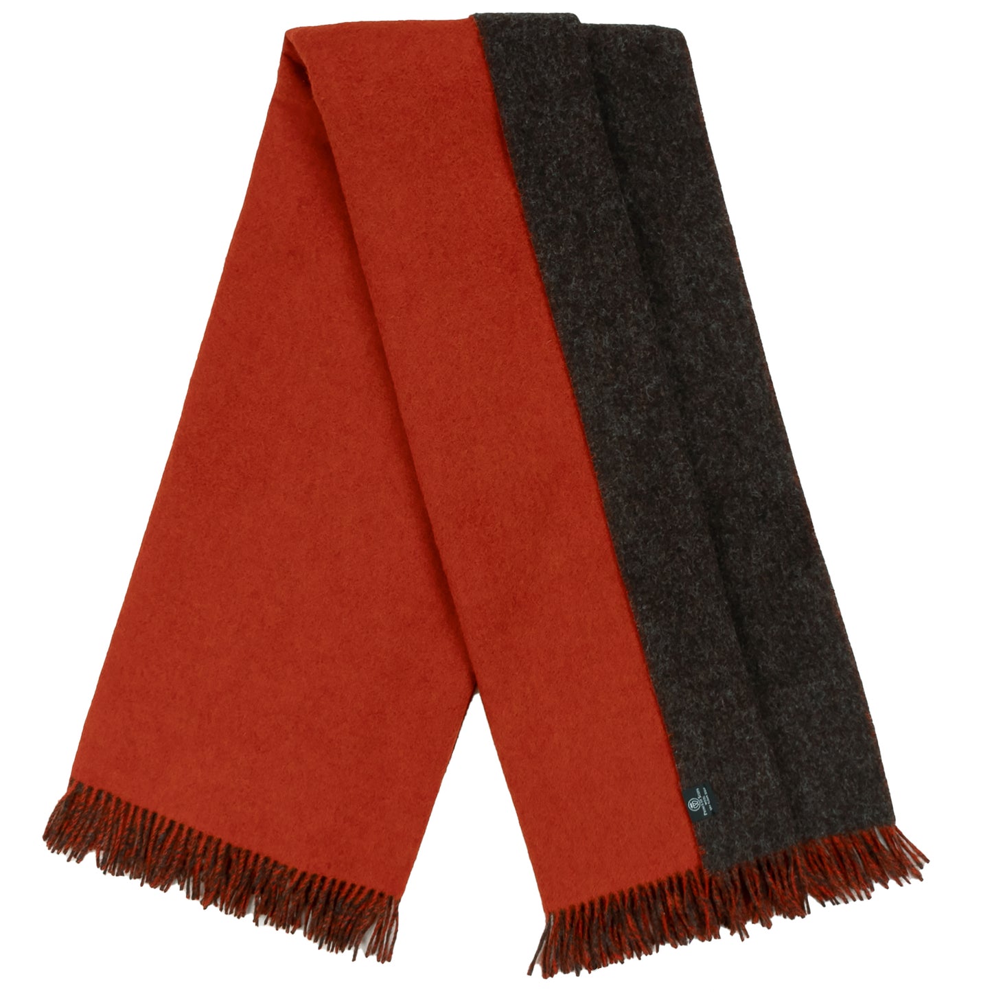 Highland Tweeds Reversible Double Cloth Throw (Orange/Brown) Available 4/25-Throws and Blankets-[bar code]-Prince of Scots