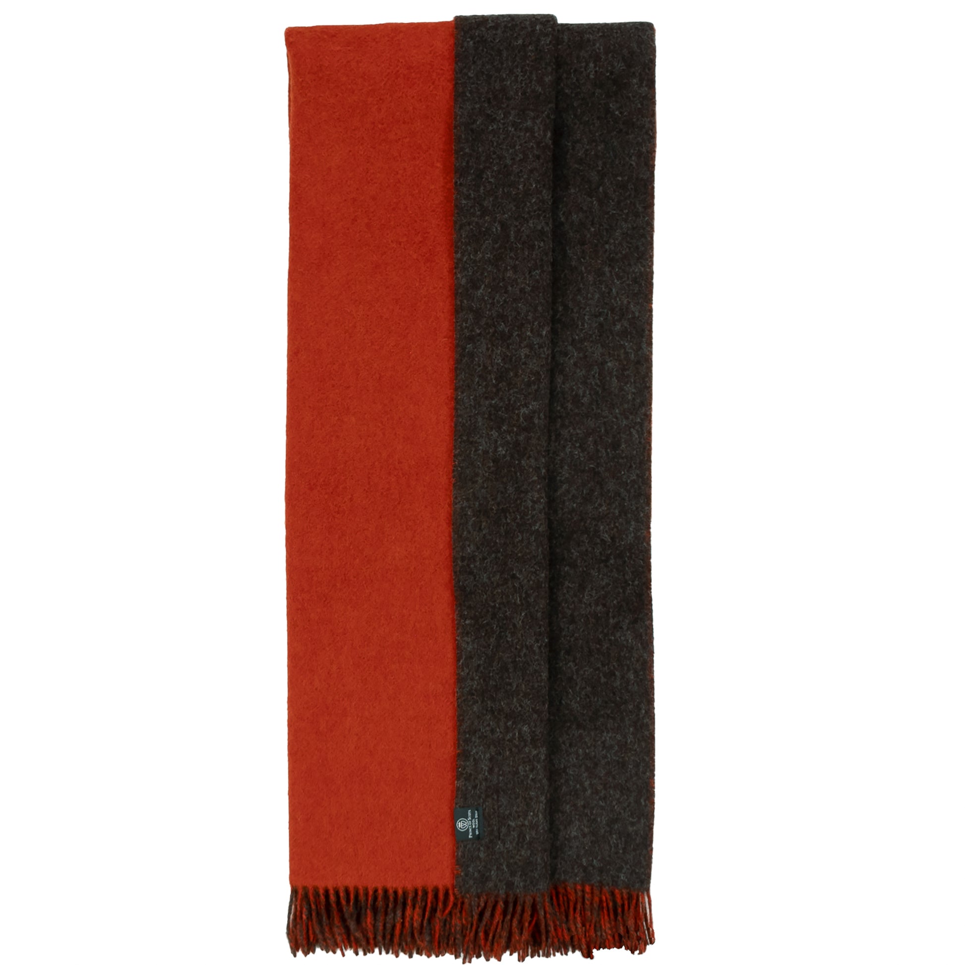 Highland Tweeds Reversible Double Cloth Throw (Orange/Brown) Available 4/25-Throws and Blankets-[bar code]-Prince of Scots