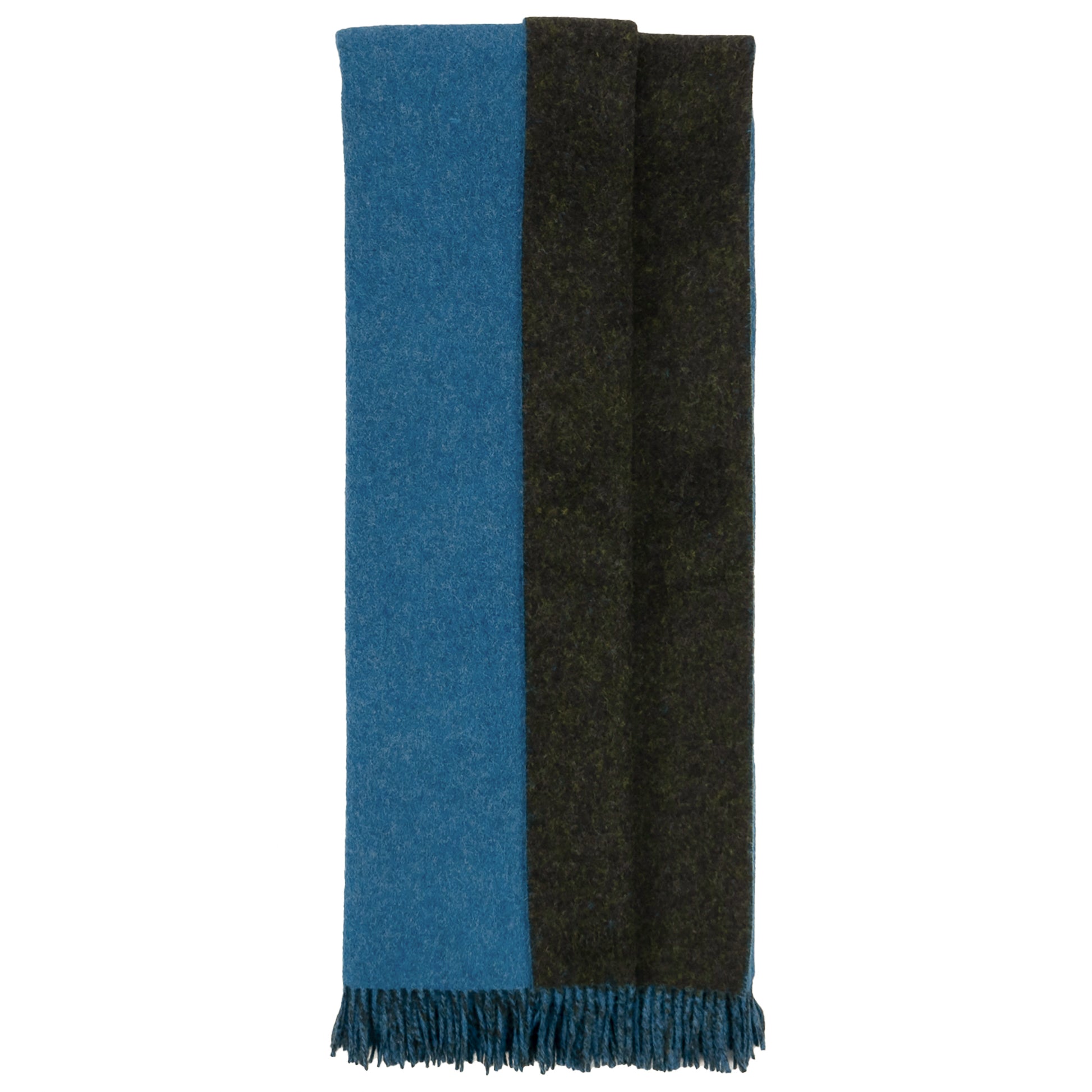 Highland Tweeds Reversible Double Cloth Throw (Sea/Green) Available 4/25-Throws and Blankets-[bar code]-Prince of Scots