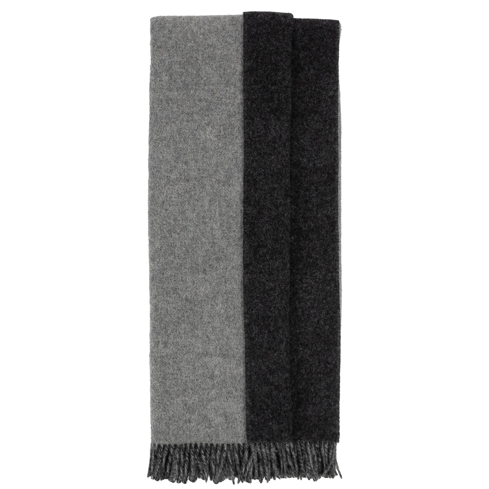 Highland Tweeds Reversible Double Cloth Throw (Silver/Grey) Available 4/25-Throws and Blankets-[bar code]-Prince of Scots