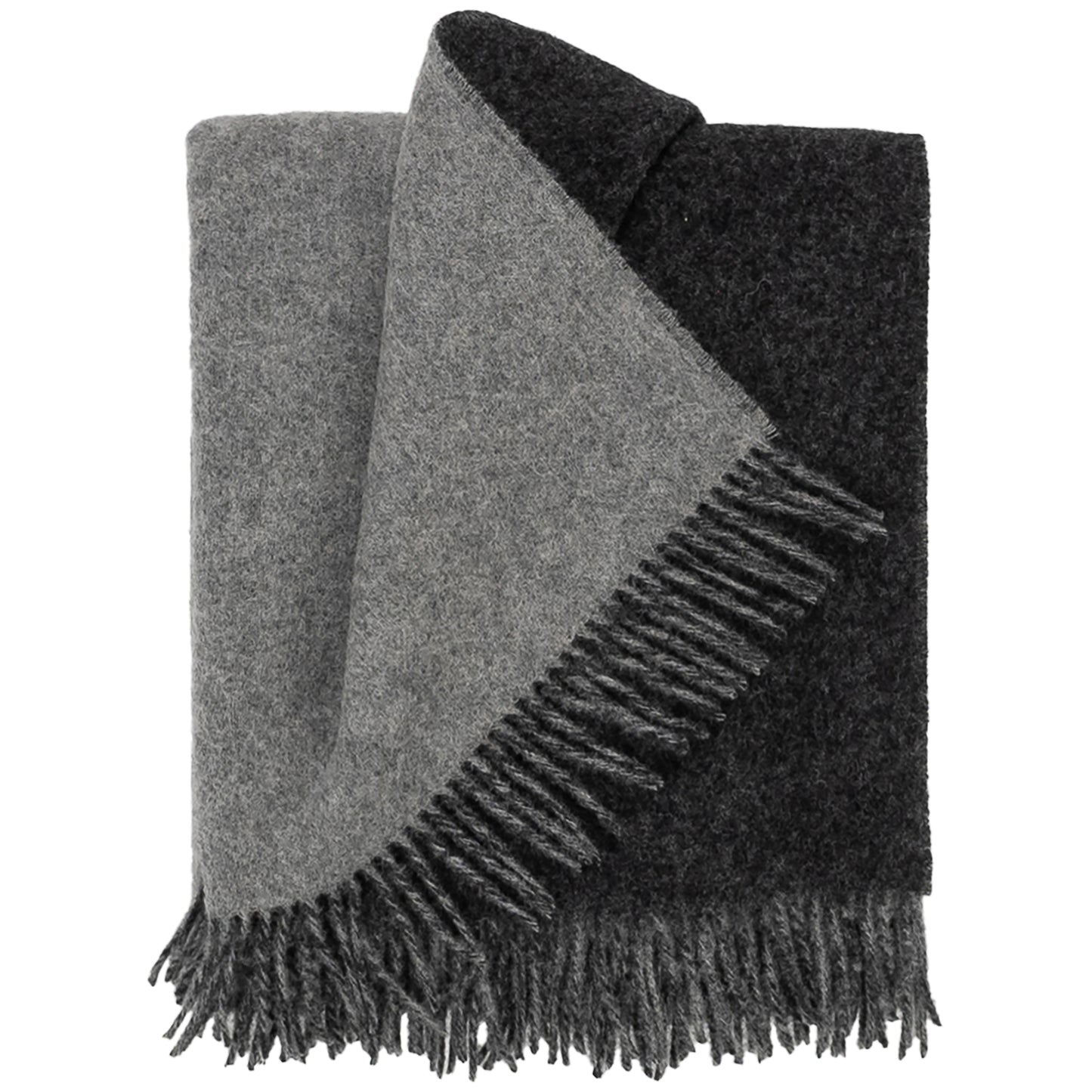 Highland Tweeds Reversible Double Cloth Throw (Silver/Grey) Available 4/25-Throws and Blankets-[bar code]-Prince of Scots