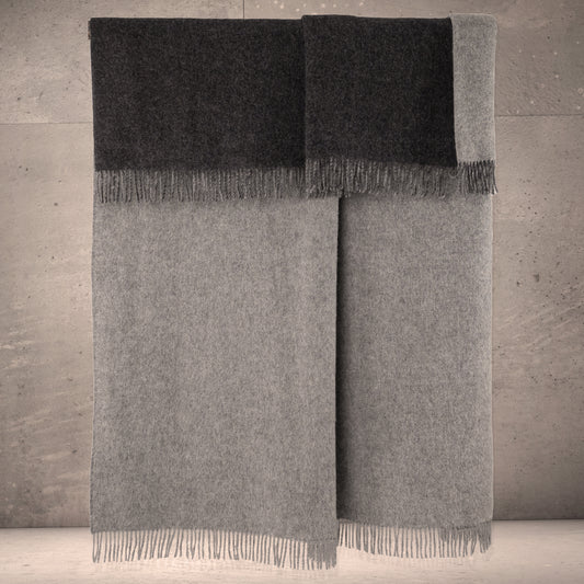 Highland Tweeds Reversible Double Cloth Throw (Silver/Grey) Available 4/25-Throws and Blankets-[bar code]-Prince of Scots