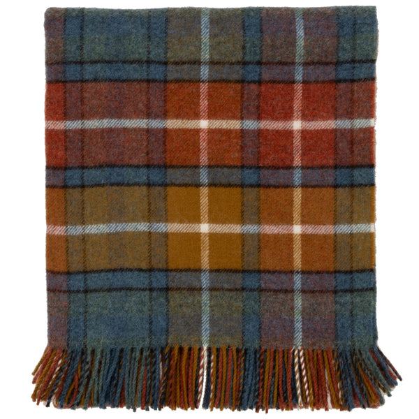 Highland Tweeds Shetland Lambswool Throw (Antique Buchanan)-Throws and Blankets-[bar code]-ShetlandAntiqueBuchanan-Prince of Scots