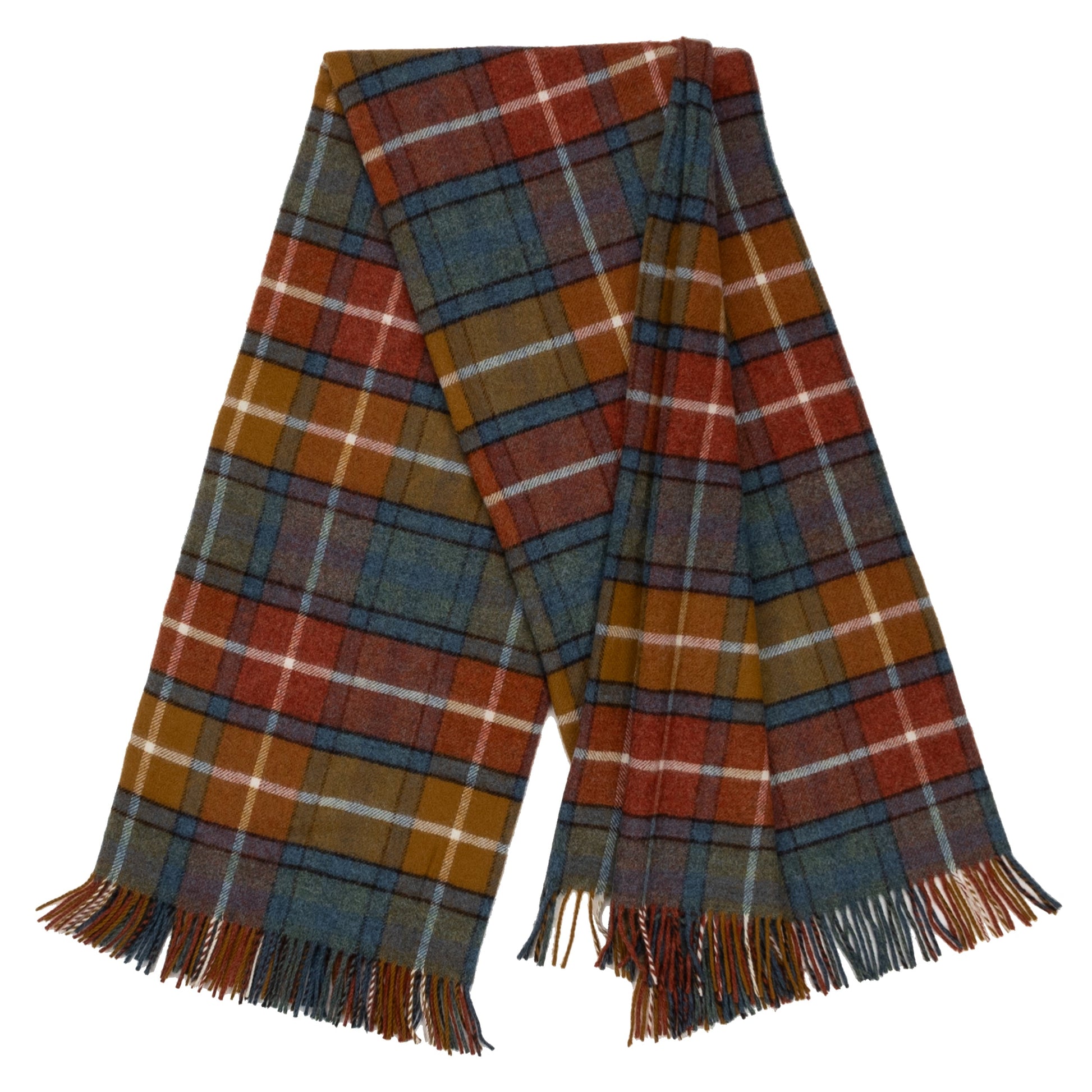 Highland Tweeds Shetland Lambswool Throw (Antique Buchanan)-Throws and Blankets-[bar code]-ShetlandAntiqueBuchanan-Prince of Scots