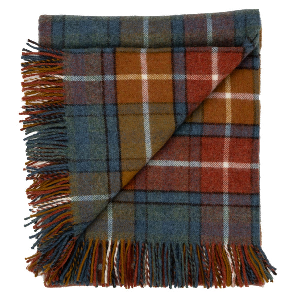 Highland Tweeds Shetland Lambswool Throw (Antique Buchanan)-Throws and Blankets-[bar code]-ShetlandAntiqueBuchanan-Prince of Scots