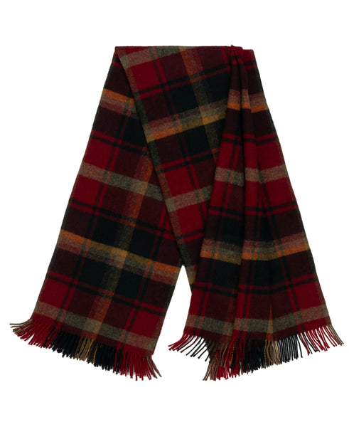 Highland Tweeds Shetland Lambswool Throw (Dark Maple)-Throws and Blankets-[bar code]-ShetlandDarkMaple-Prince of Scots