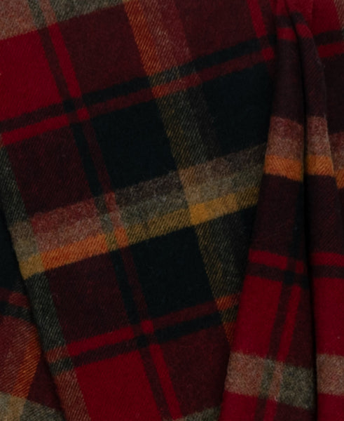 Highland Tweeds Shetland Lambswool Throw (Dark Maple)-Throws and Blankets-[bar code]-ShetlandDarkMaple-Prince of Scots