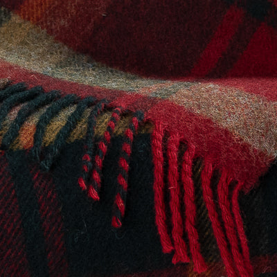 Highland Tweeds Shetland Lambswool Throw (Dark Maple)-Throws and Blankets-[bar code]-Prince of Scots