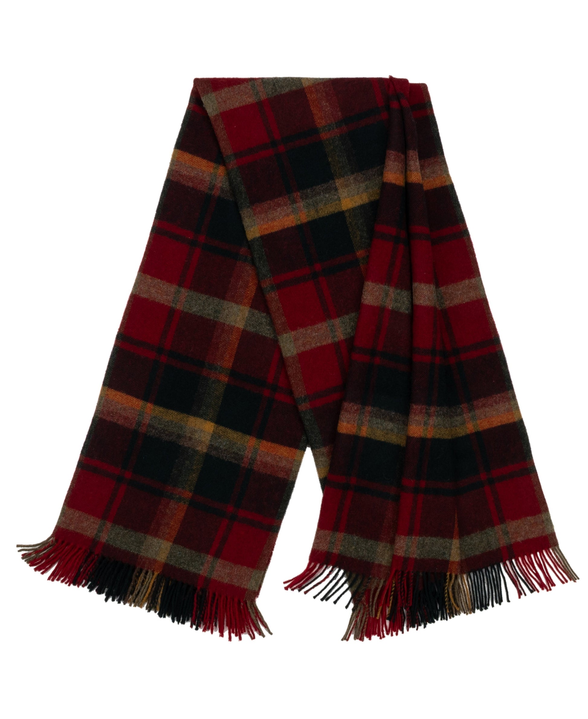 Highland Tweeds Shetland Lambswool Throw (Dark Maple)-Throws and Blankets-[bar code]-ShetlandDarkMaple-Prince of Scots