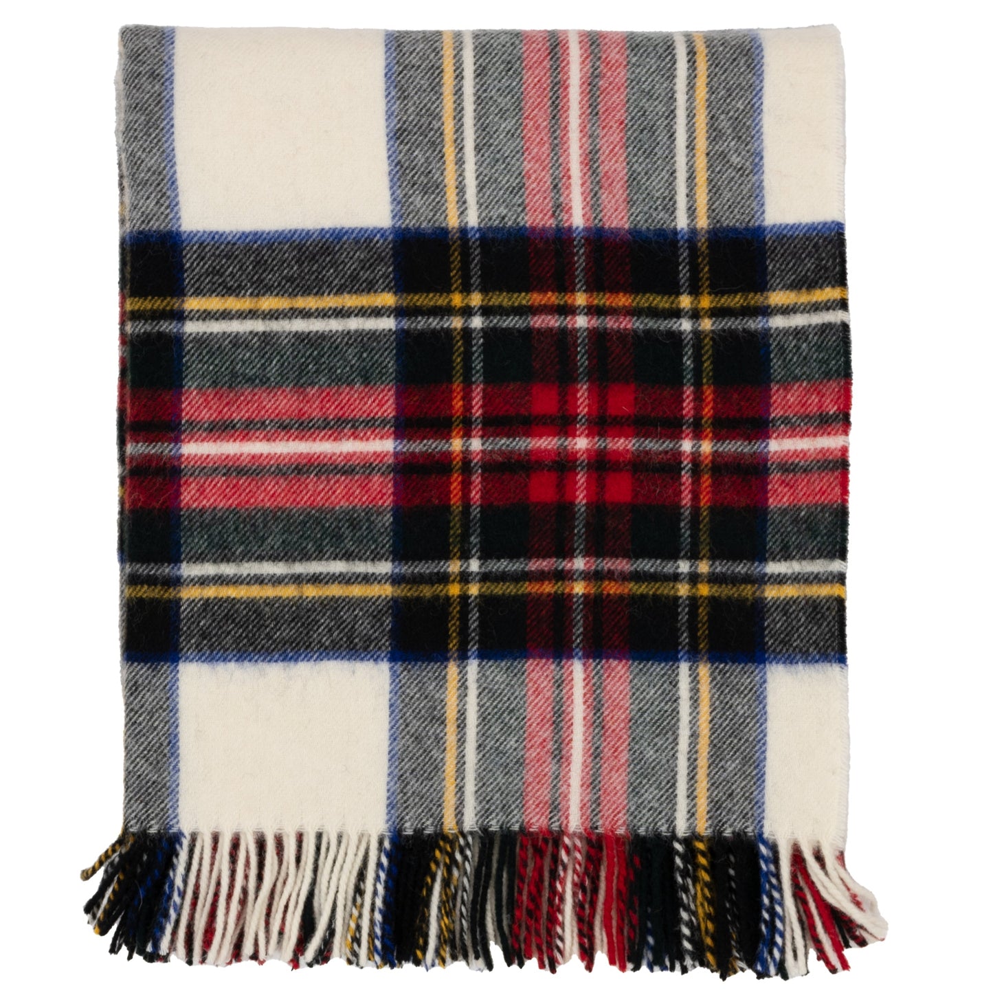 Highland Tweeds Shetland Lambswool Throw (Dress Stewart)-Throws and Blankets-[bar code]-ShetlandDressStewart-Prince of Scots