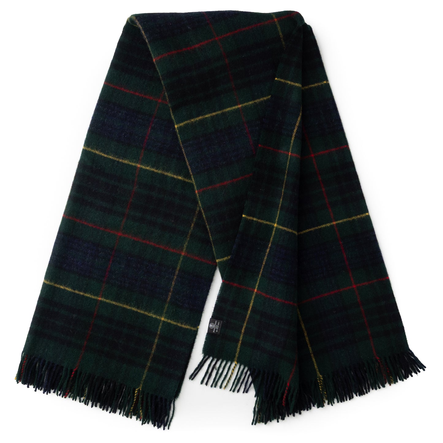 Highland Tweeds Shetland Lambswool Throw (Hunting Stewart)-Throws and Blankets-[bar code]-Prince of Scots