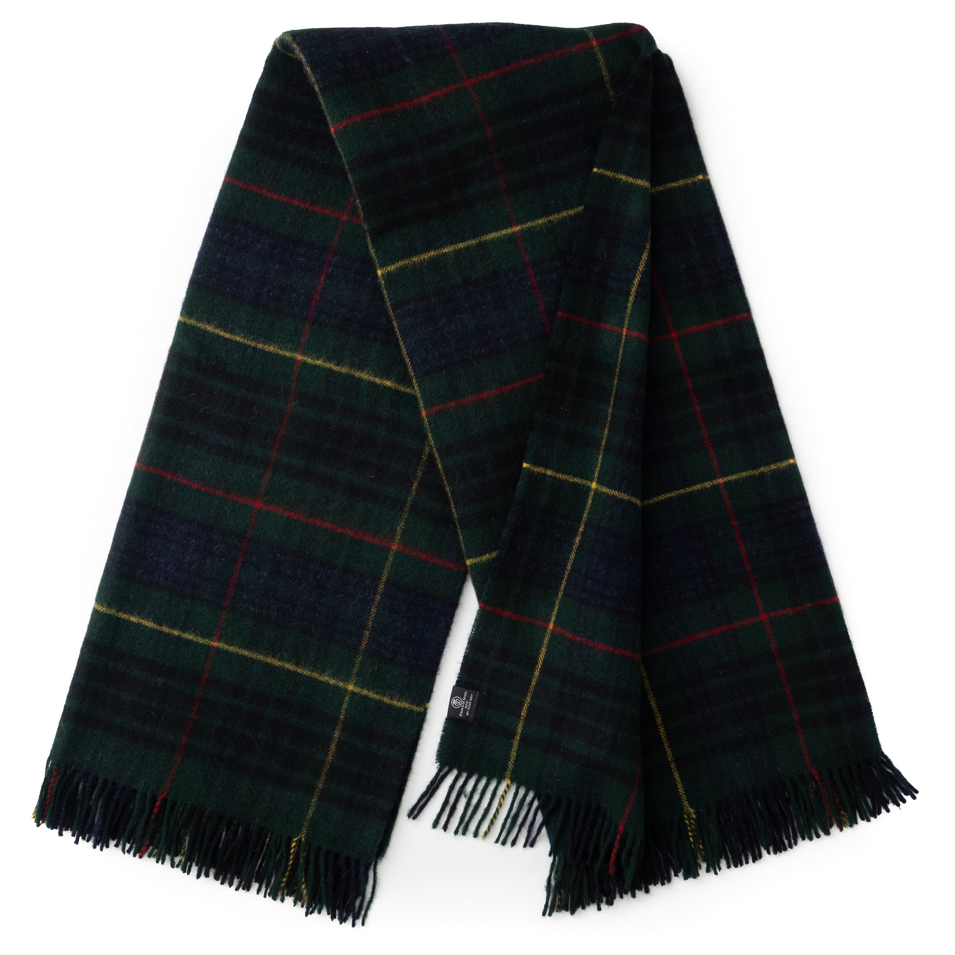 Highland Tweeds Shetland Lambswool Throw (Hunting Stewart)-Throws and Blankets-[bar code]-Prince of Scots