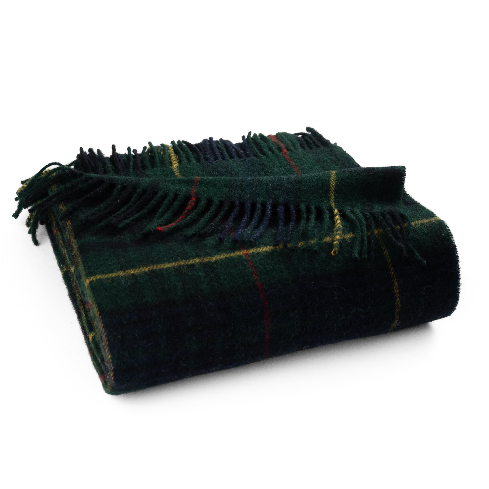 Highland Tweeds Shetland Lambswool Throw (Hunting Stewart)-Throws and Blankets-[bar code]-Prince of Scots