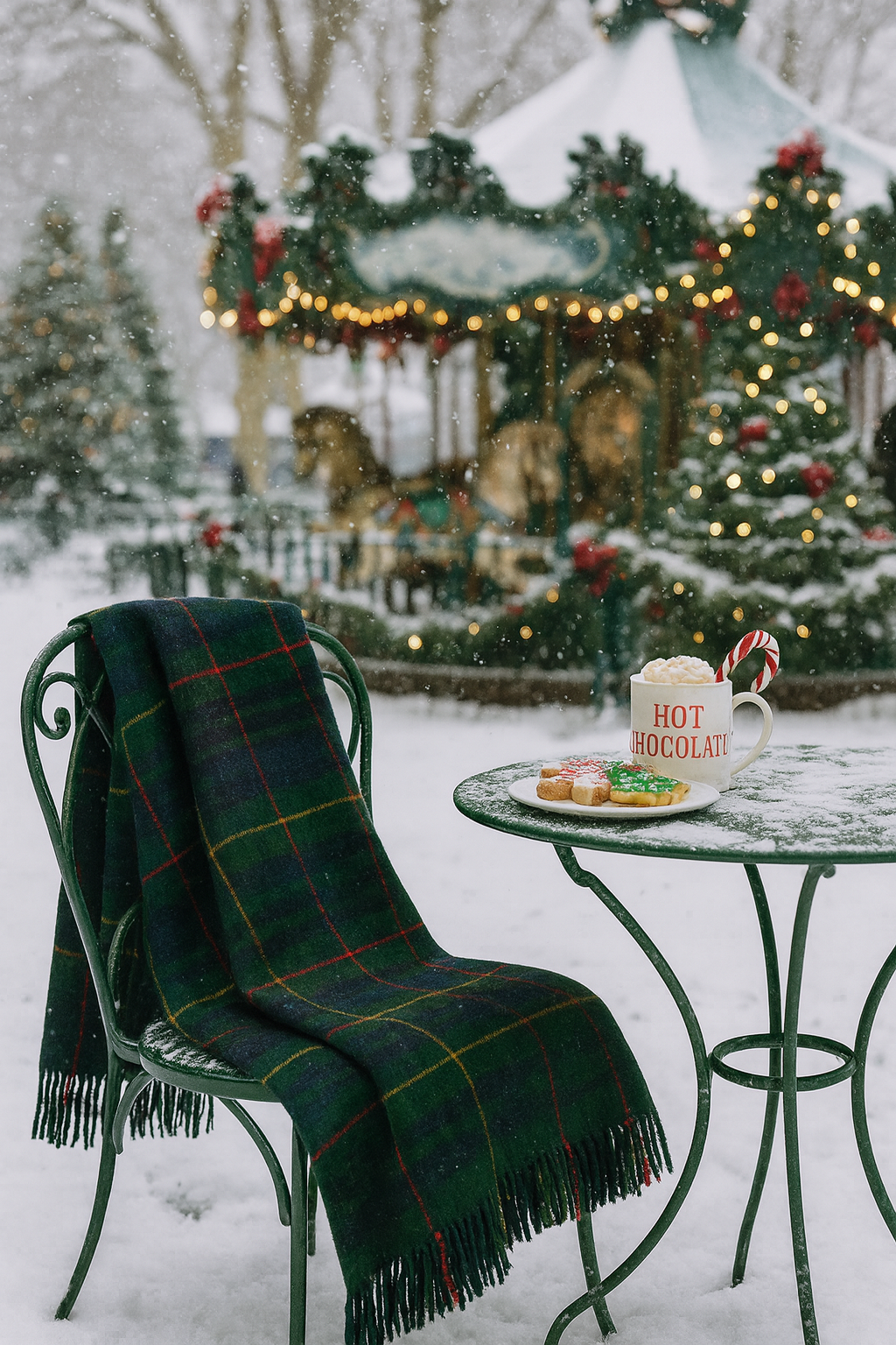 Highland Tweeds Shetland Lambswool Throw (Hunting Stewart)-Throws and Blankets-[bar code]-Prince of Scots
