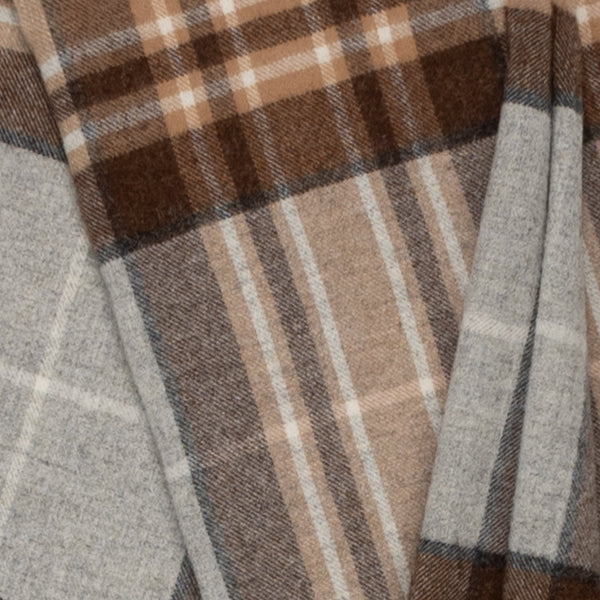 Highland Tweeds Shetland Lambswool Throw (McKellar)-Throws and Blankets-[bar code]-ShetlandMcKeller-Prince of Scots