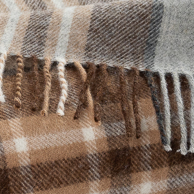Highland Tweeds Shetland Lambswool Throw (McKellar)-Throws and Blankets-[bar code]-Prince of Scots