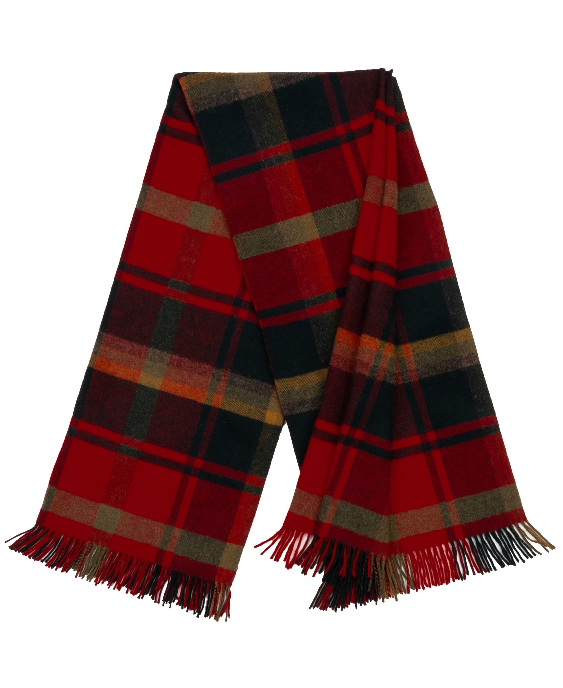 Highland Tweeds Shetland Lambswool Throw (Red Maple)-Throws and Blankets-[bar code]-ShetlandRedMaple-Prince of Scots