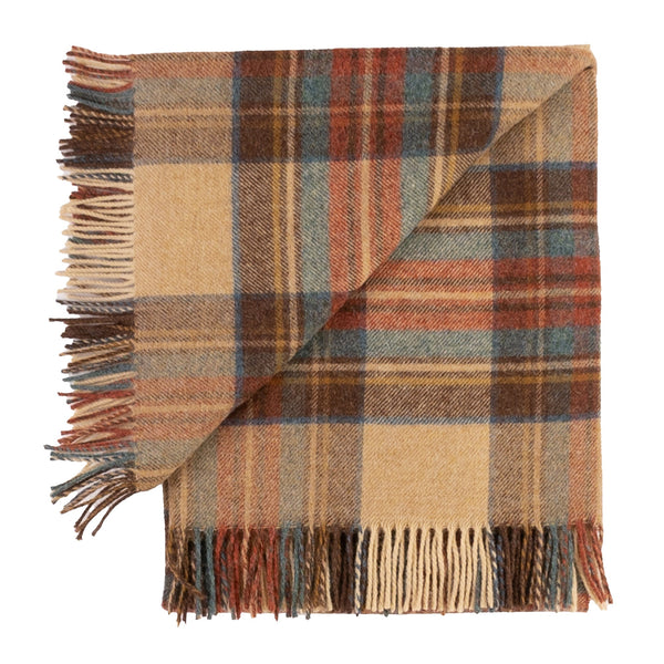 Highland Tweeds Shetland Wool Throw (Antique Dress Stewart)-Throws and Blankets-[bar code]-J4050028-15-Prince of Scots