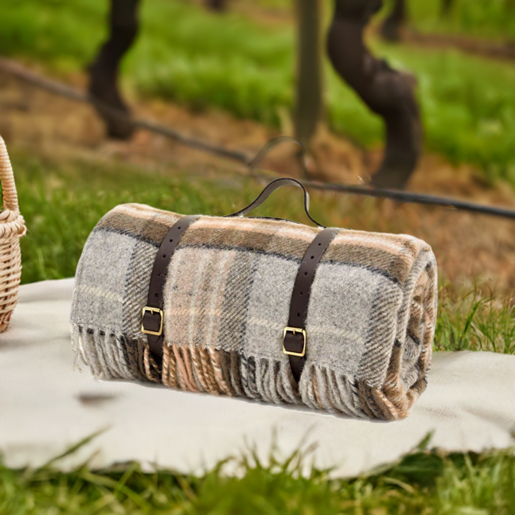 Highland Tweeds Tartan Roll-Up Travel Blanket ~ McKellar ~-Throws and Blankets-[bar code]-McKellarRollBlanket-Prince of Scots