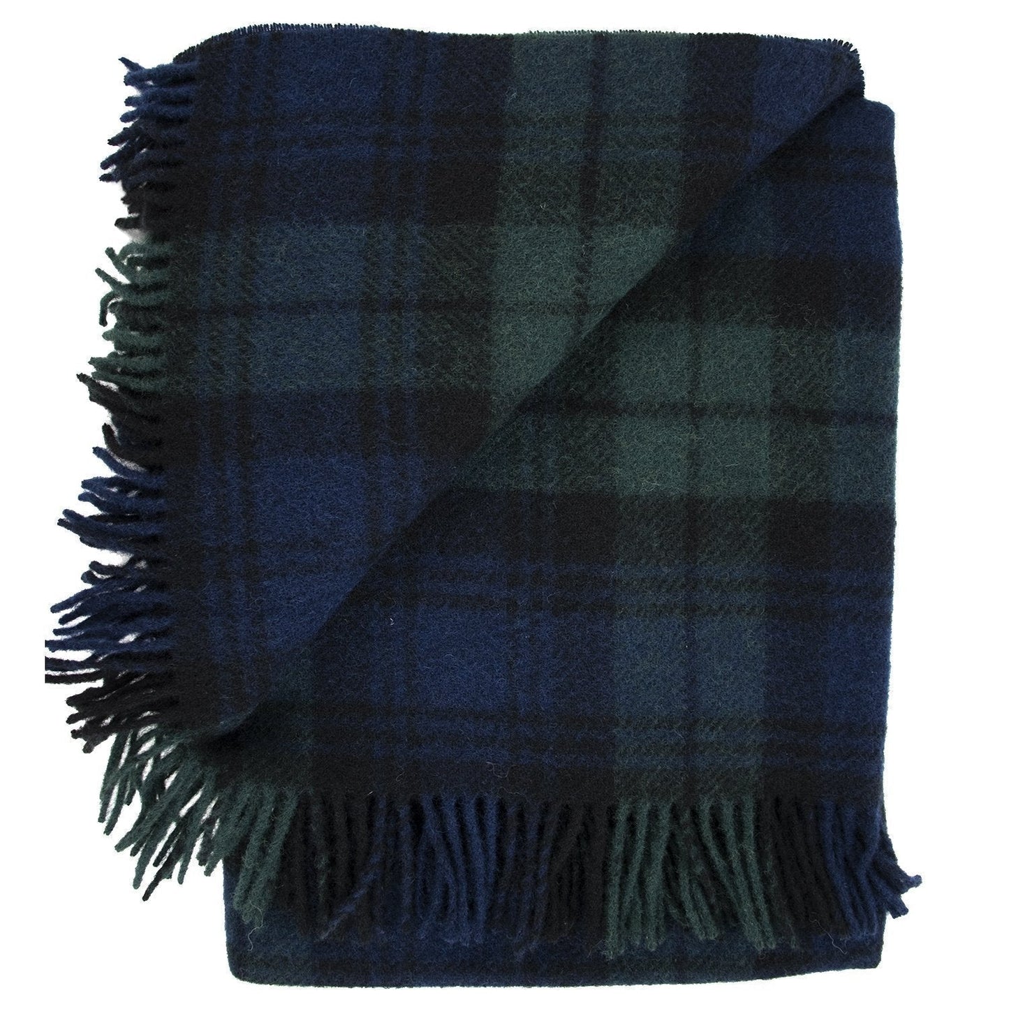 Prince of Scots Highland Tweed Pure New Wool Throw ~ Black Watch ~-Throws and Blankets-Prince of Scots-00810032750008-J4050028-009-Prince of Scots