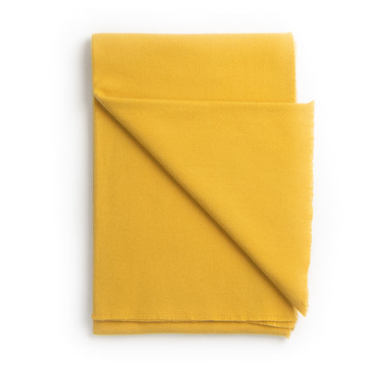 Luxury Cashmere Throw ~ Canary ~-Blankets-[bar code]-Prince of Scots