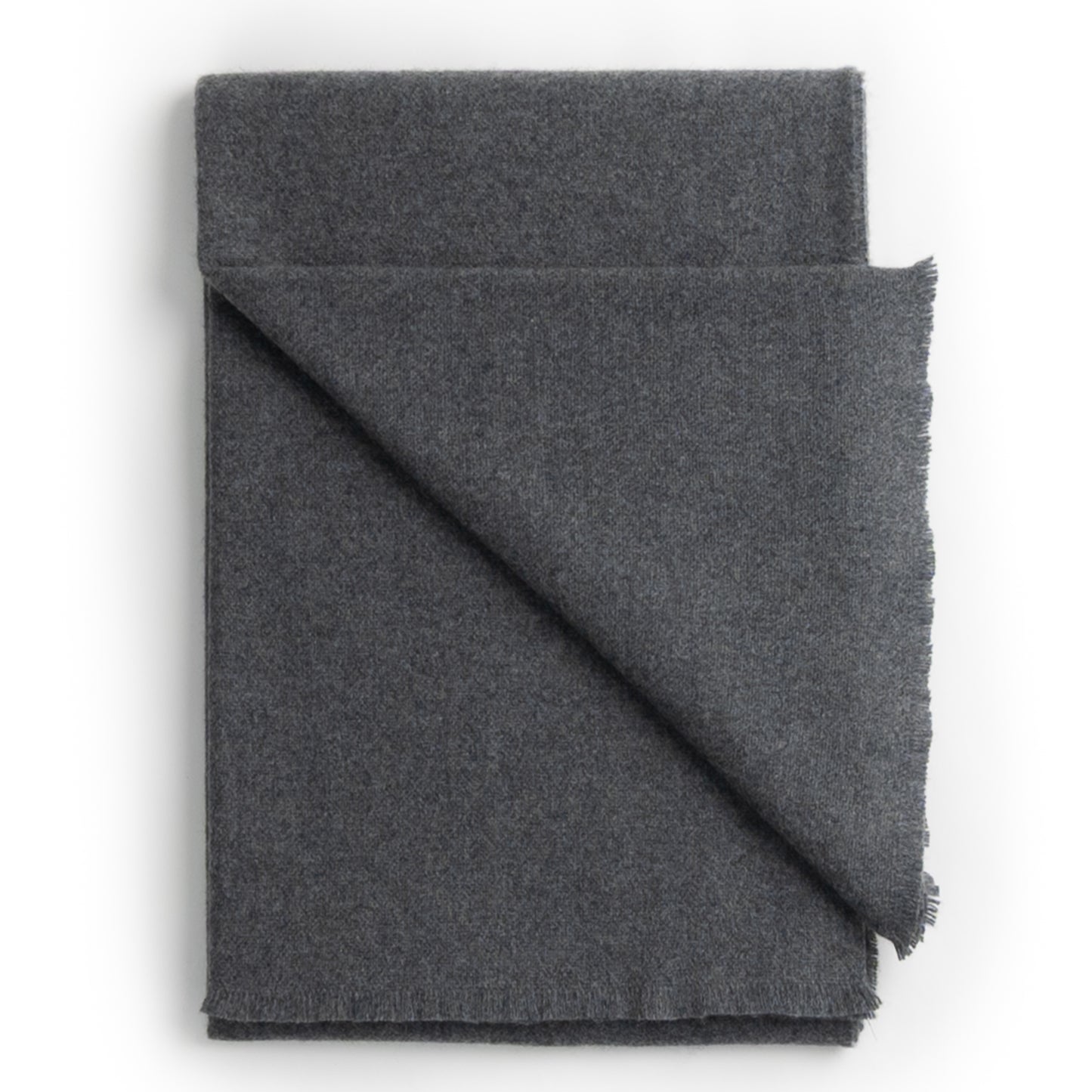 Luxury Cashmere Throw ~ Charcoal ~-Blankets-[bar code]-Prince of Scots