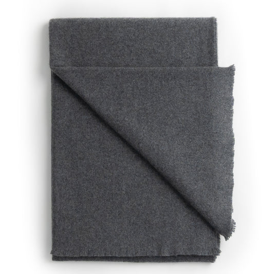Luxury Cashmere Throw ~ Charcoal ~-Blankets-[bar code]-Prince of Scots