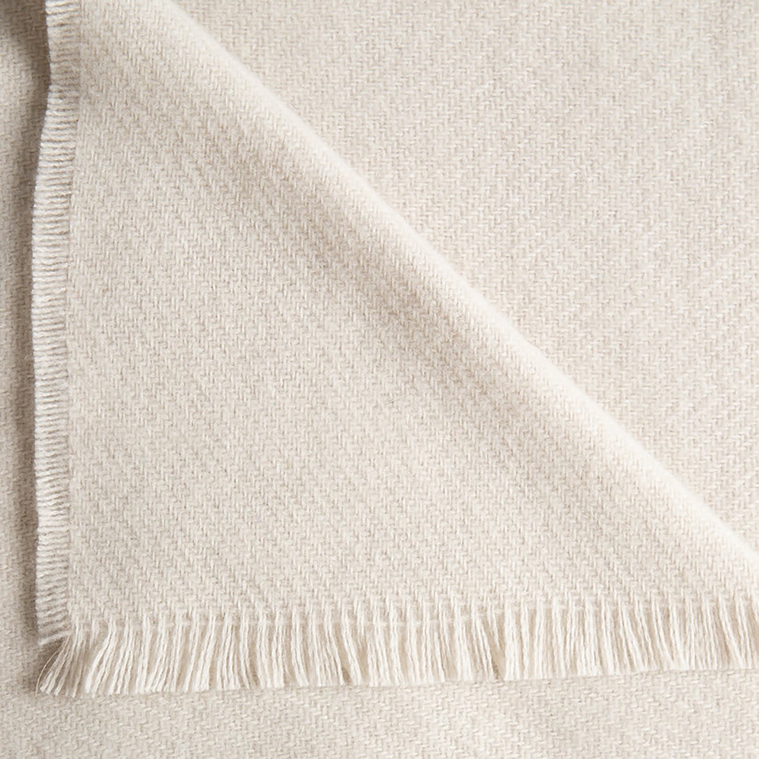 Luxury Cashmere Throw ~ Cream ~-Blankets-[bar code]-CashmereCream-Prince of Scots